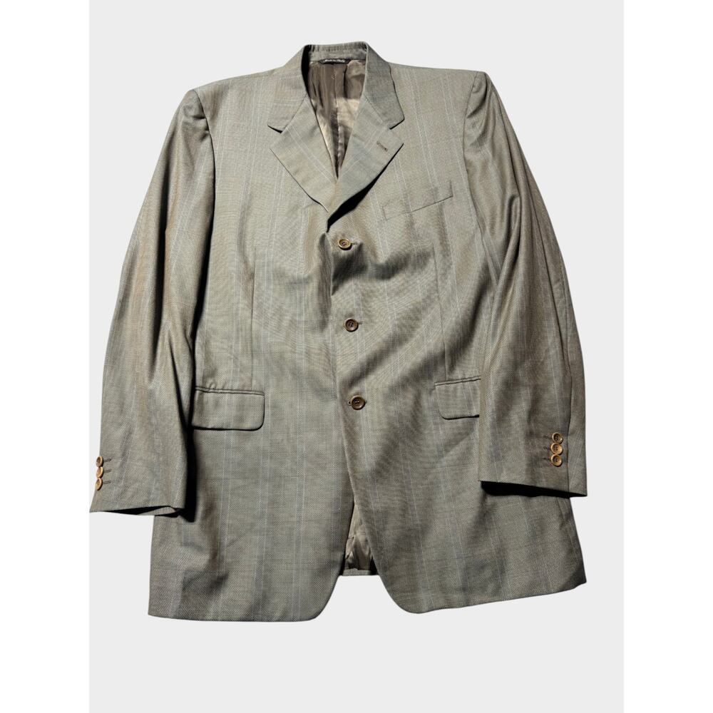 VTG Canali Proposta Blazer Jacket Mens 54 L Brown Wool 3-Button Classic Formal - Picture 2 of 16